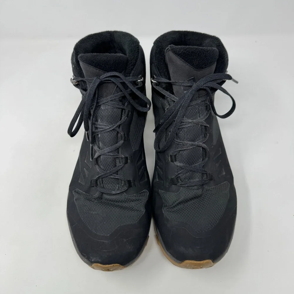 Salomon Outsnap CSWP Black Gum Hiking Trail Lace Boots Shoes Men's Size 11.5